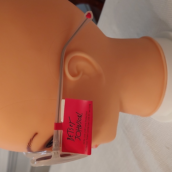 Betsey Johnson White & Purple Flamingo Square Sunglasses - Picture 3 of 4